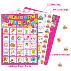 TENDFINE birthday bingo calling card for smooth game flow