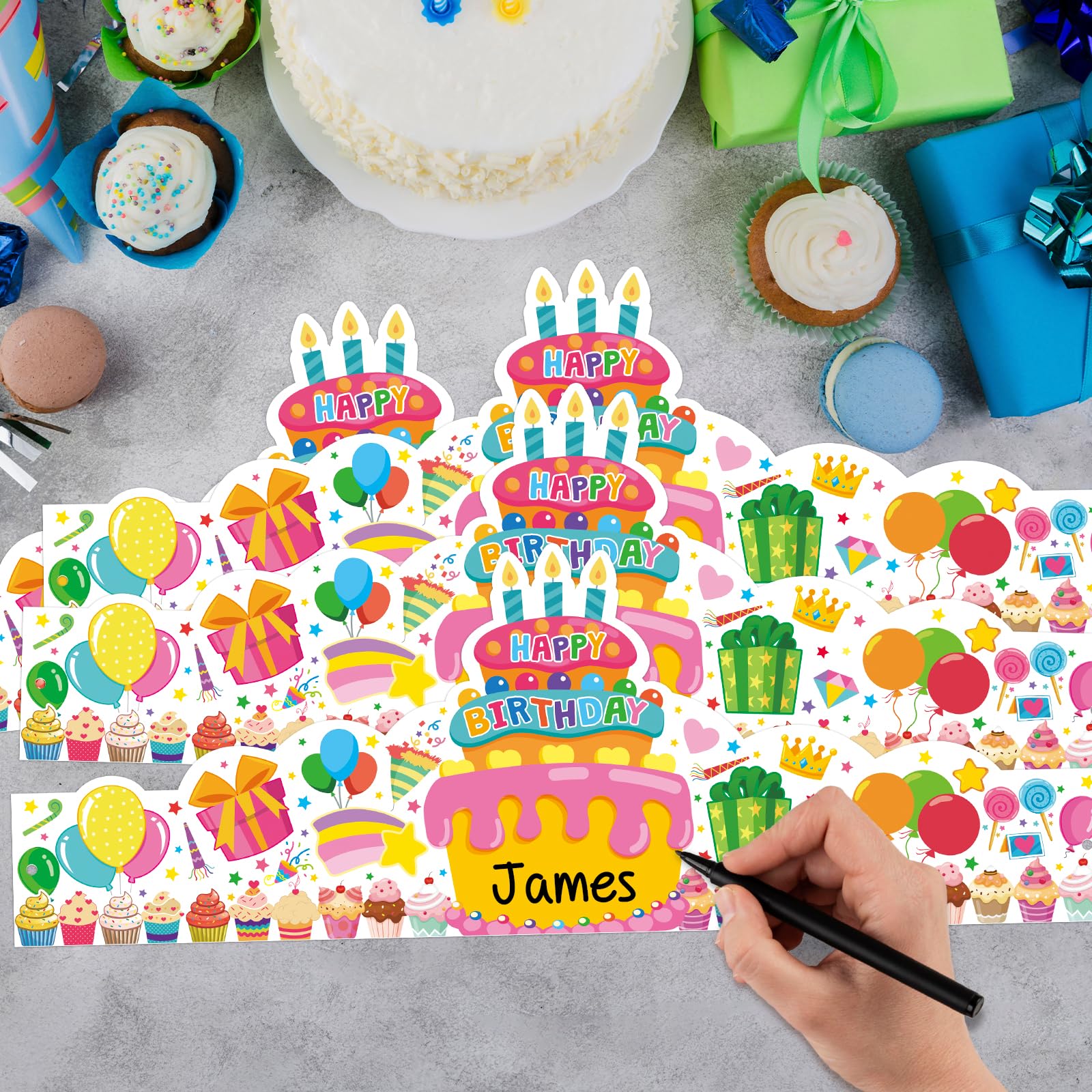 TENDFINE sturdy cardstock crowns with bright printing for durable use.
