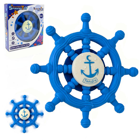 Tendry baby suction spinner toy mounted on tub surface for engaging bath time
