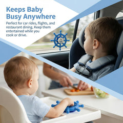 Tendry toddler spinner toy in action on tub edge