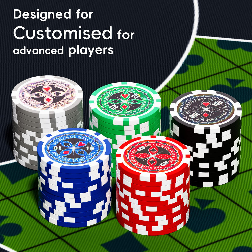 Close view highlighting denomination design for realistic home games.