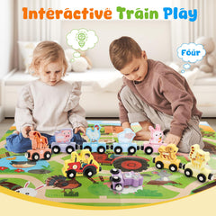 TenFans train set demonstrating compatibility with other magnetic brand tracks.