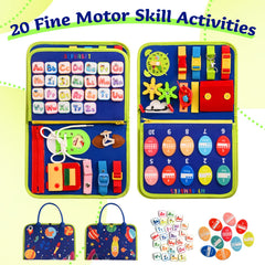 TenFans Busy Board felt figures provide tactile sensory play for toddlers