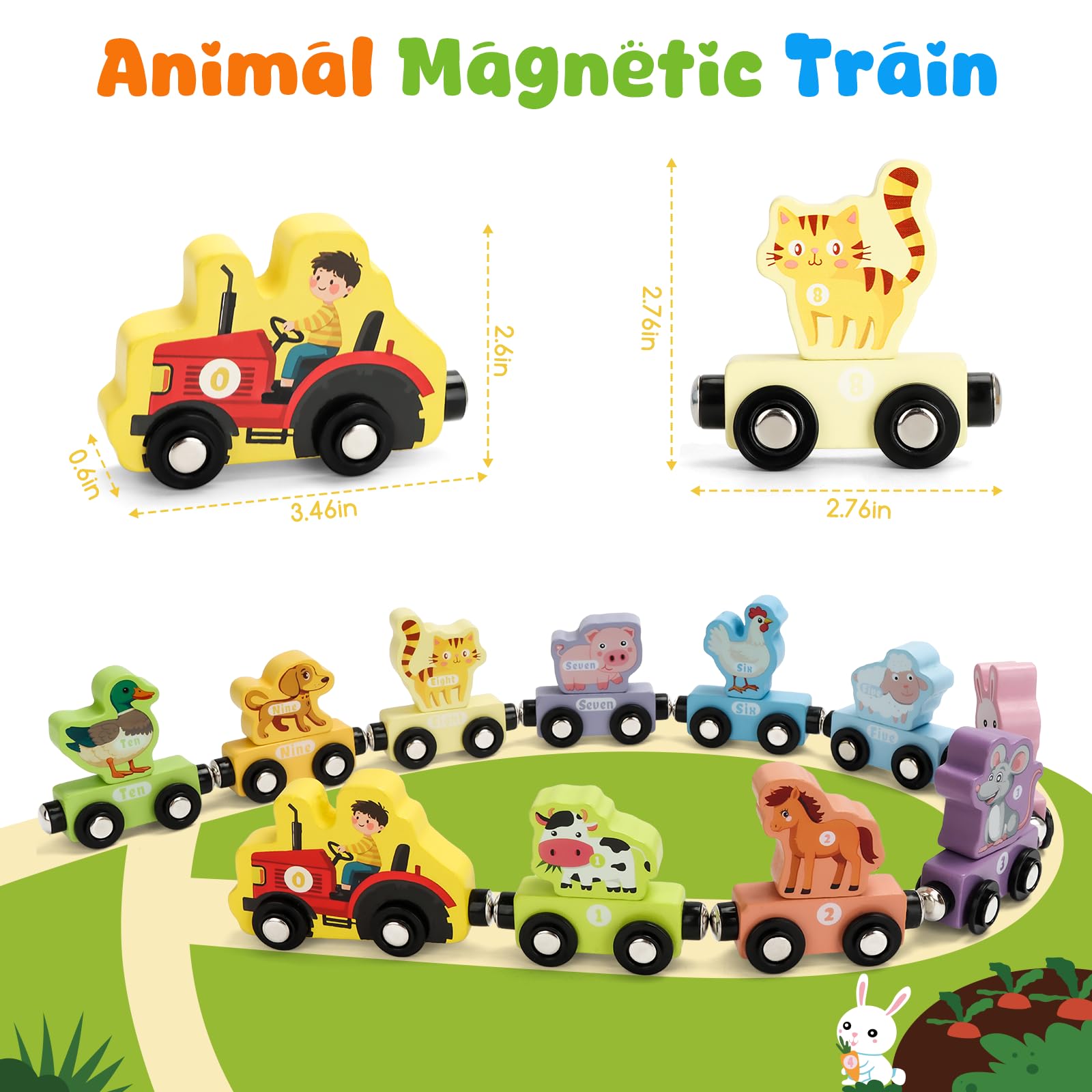 TenFans smooth-edged wooden toy emphasizes safe, comfortable handling for toddlers.