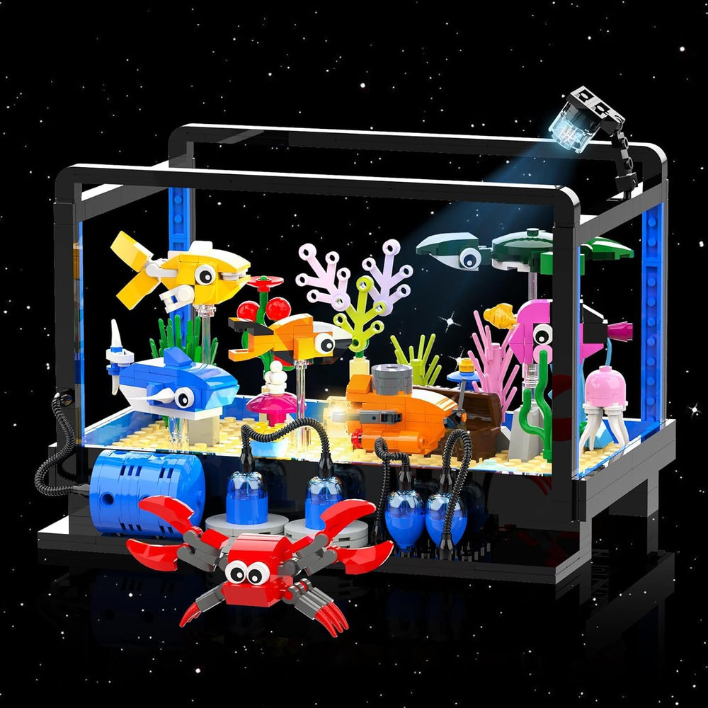 Tenhorses building set inspires kids to assemble underwater worlds.