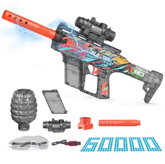 Tentam Gel Ball Blaster transparent body detail enables quick status checks during play.