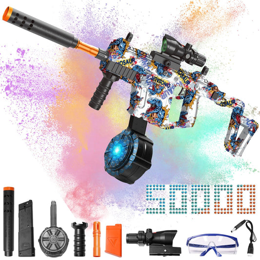 Tentam Gel Blaster with dinosaur exterior adds immersive battle vibe.