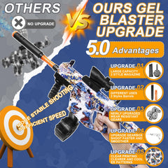 Tentam Gel Blaster ergonomic handle supports steady, comfortable aiming.