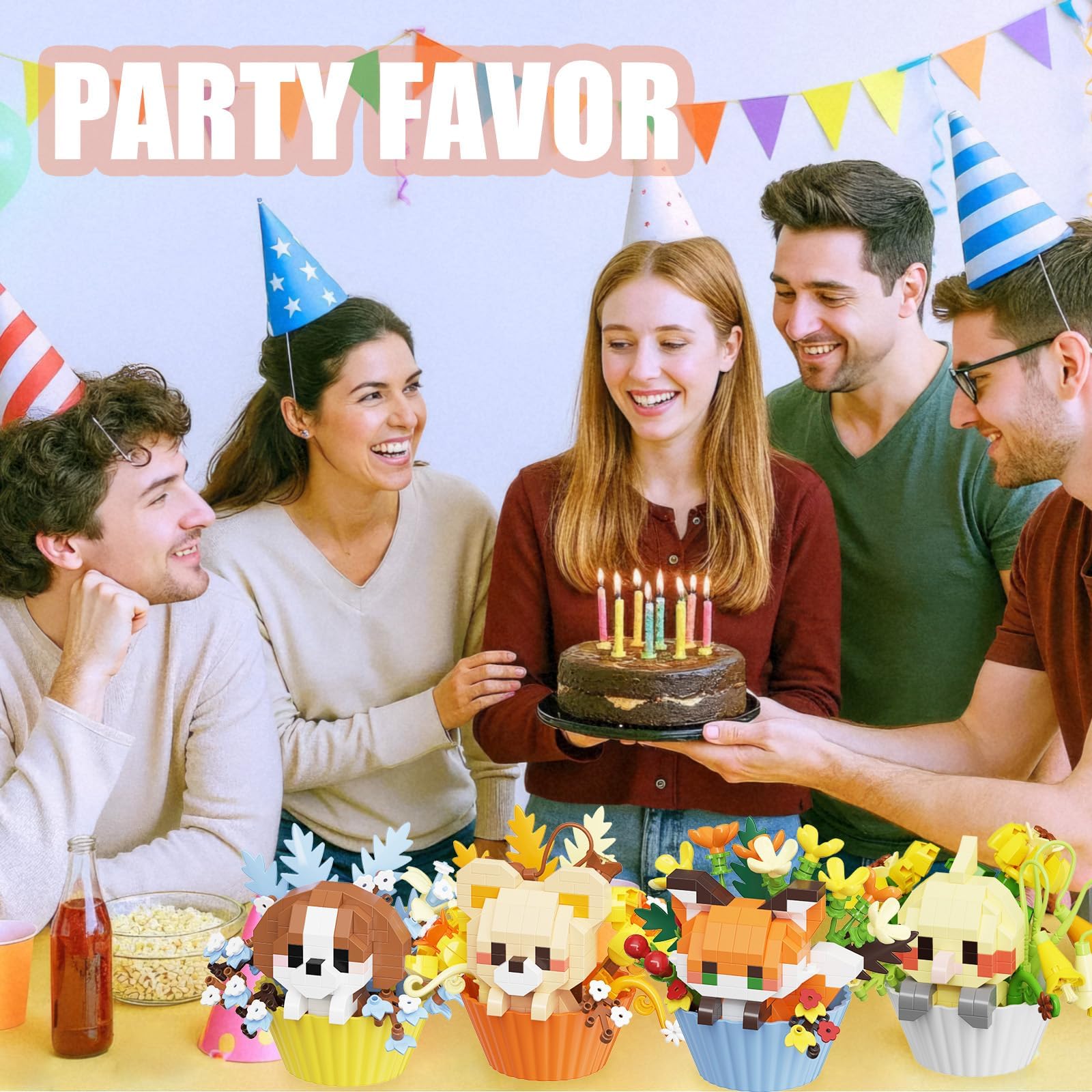 TENYEAH bear cupcake mini build creates cozy display accents and conversation starters.