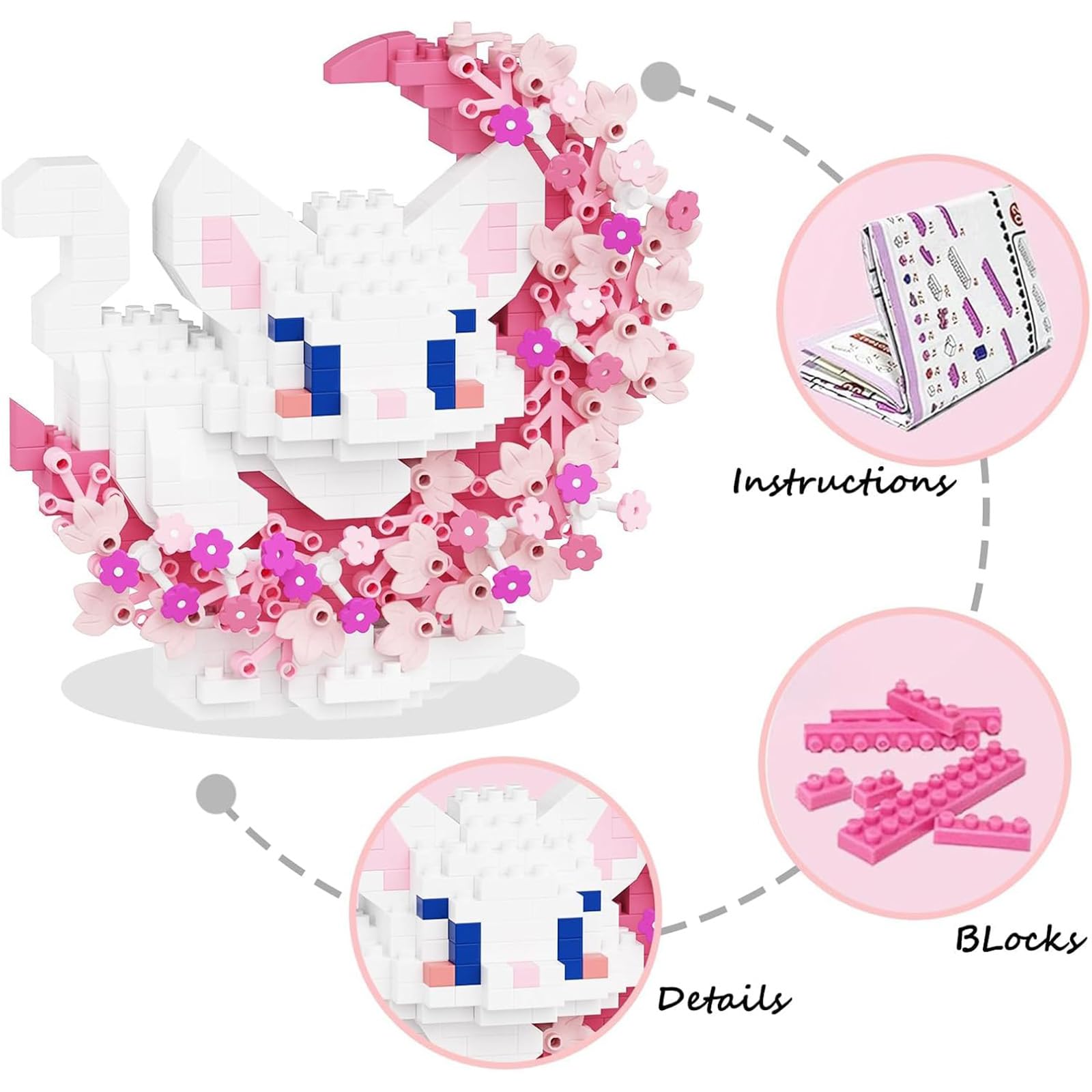 TENYEAH pink and purple cat decor adds whimsy to any room.