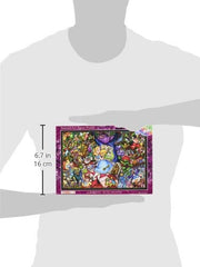 Tenyo Alice stained glass puzzle compact size fits shelves.