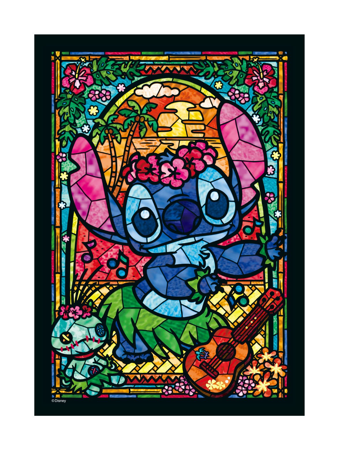 Tenyo Stained Art Stitch puzzle: stained glass-inspired design for relaxing brain-teaser fun.
