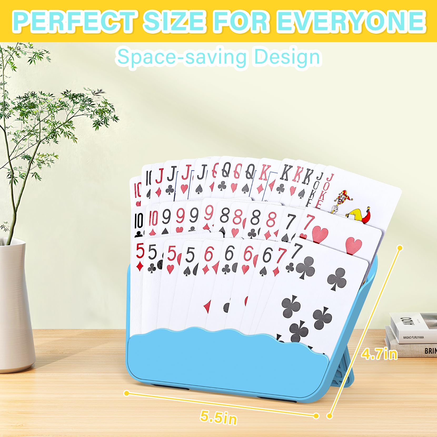Tenyond card holder demonstrating space for more cards and longer sessions.