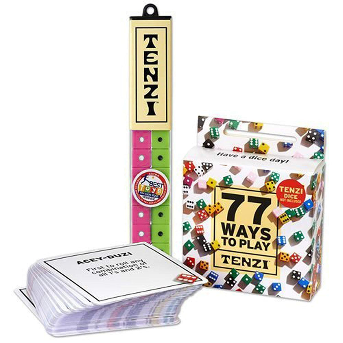 TENZI dice bundle four-sets table setup for fast-paced family gaming