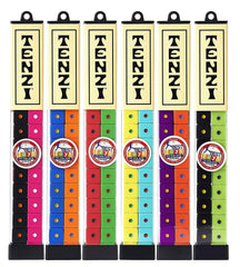 TENZI family game night setup shown for easy play
