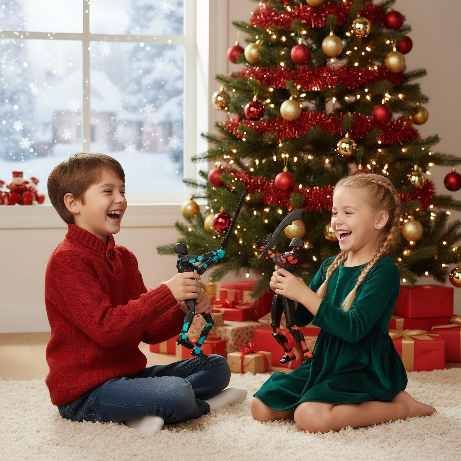 Weapons and accessories included for imaginative play and display setups