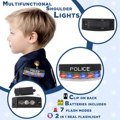 Tepsmigo police shirt with authentic details for immersive role play.