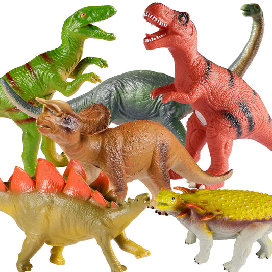 Tepsmigo Soft Dinosaur T-Rex figure with bold colors for imaginative play.