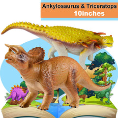 Tepsmigo Stegosaurus toy features vibrant shading for colorful dinosaur worlds.