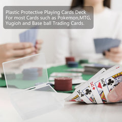 Teqooza playing card case two-pack closed lid shows secure snap closure.
