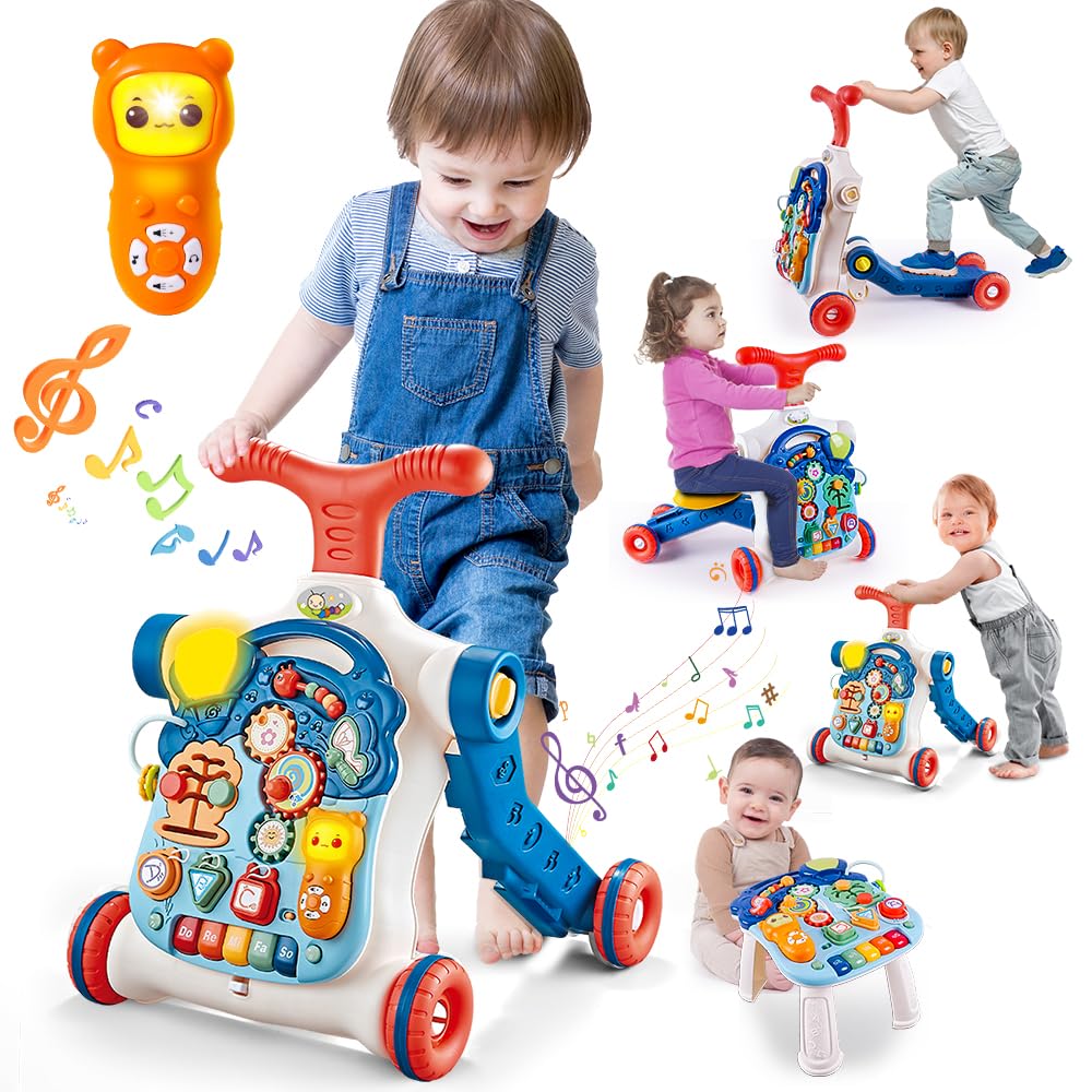 Terramus 5-in-1 baby walker in push mode supports early mobility and exploration.
