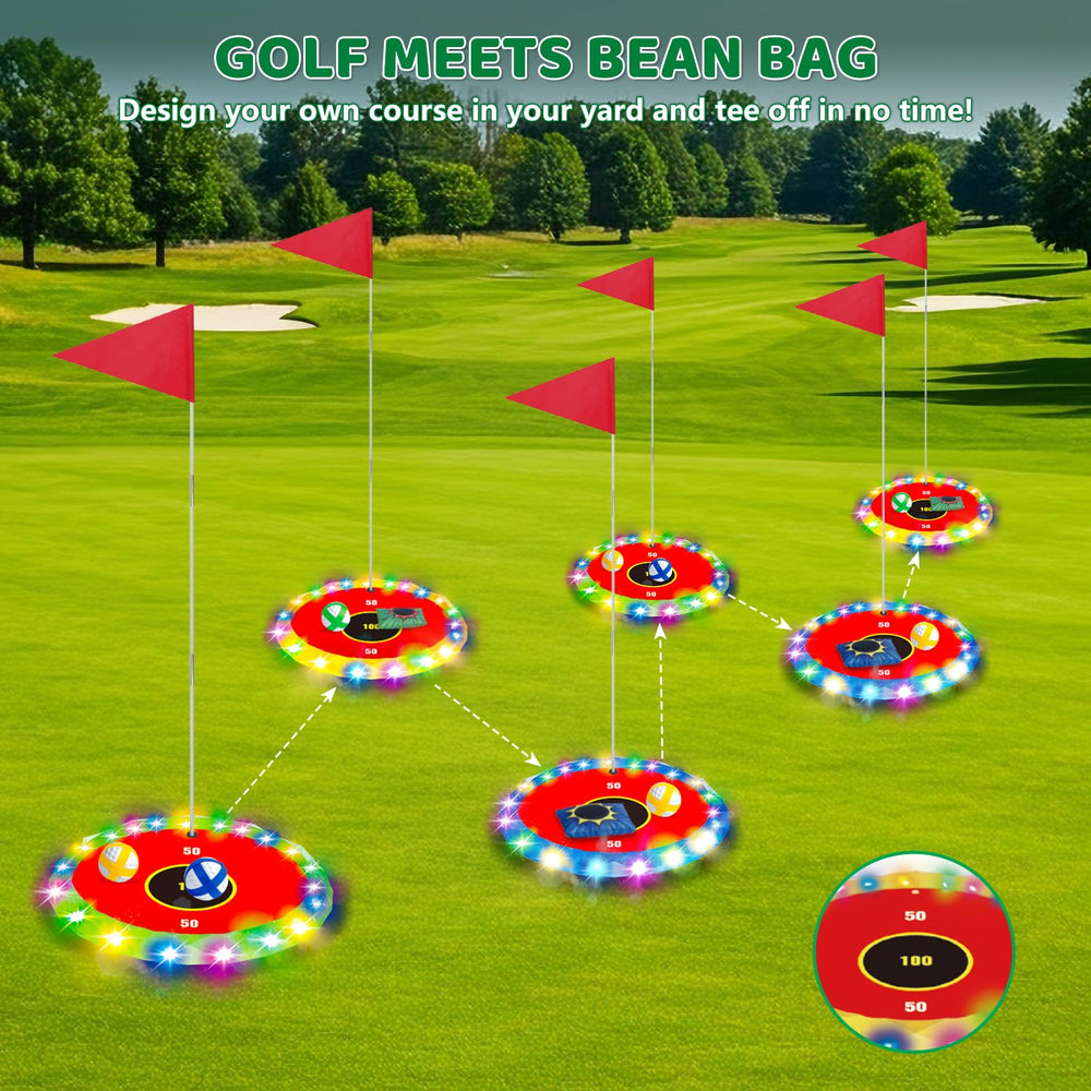 TERRAMUS Beach night play boosts visibility and fun by glow targets.