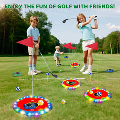 TERRAMUS Outdoor flags keep targets stable on lawn or sand.