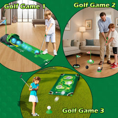 TERRAMUS adjustable toddler golf clubs grow with your child, boosting swing confidence.