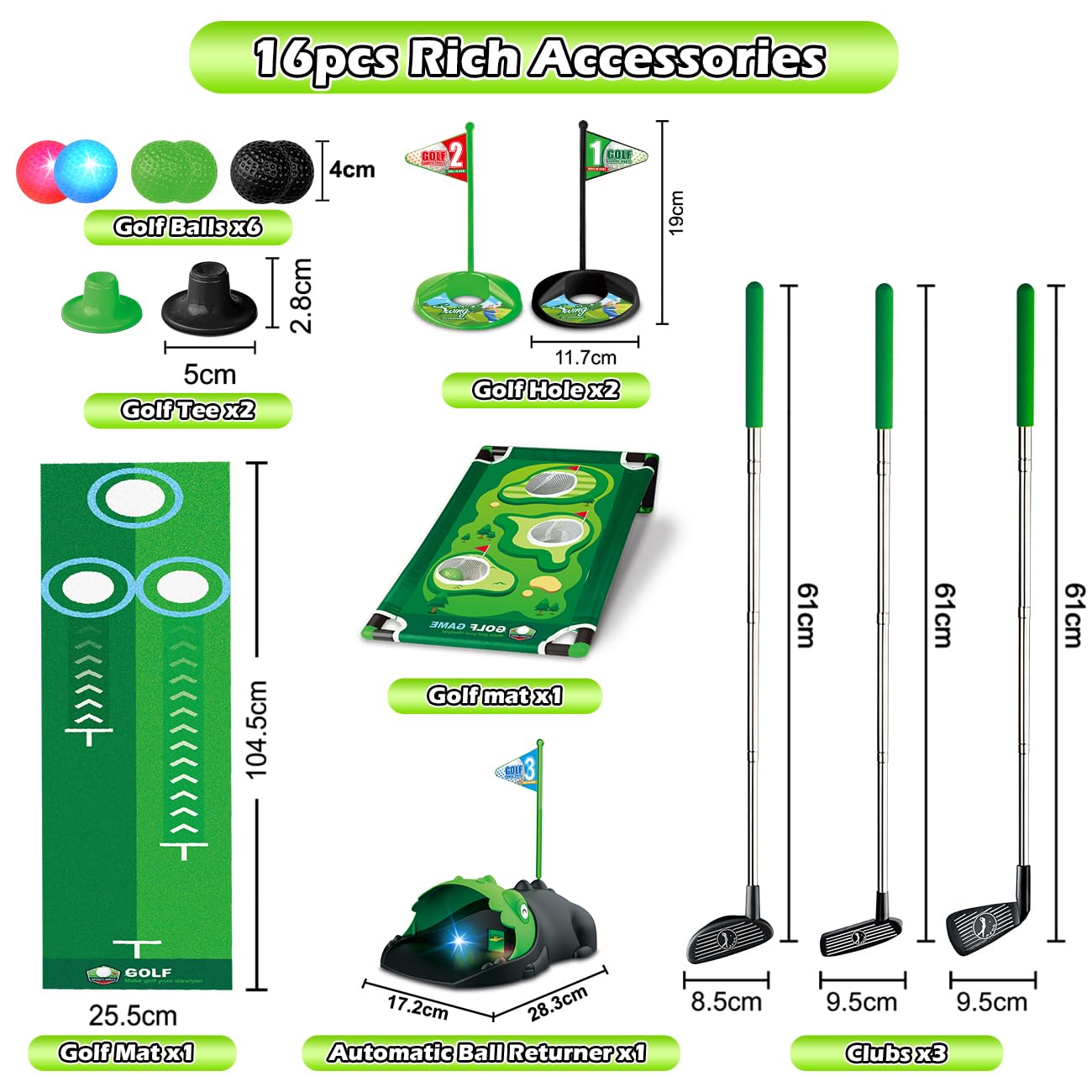 TERRAMUS targets and tees help kids practice aiming and precision.