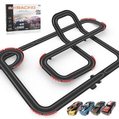 Teslala slot car track 40ft with 4 cars for kids, action-packed play.