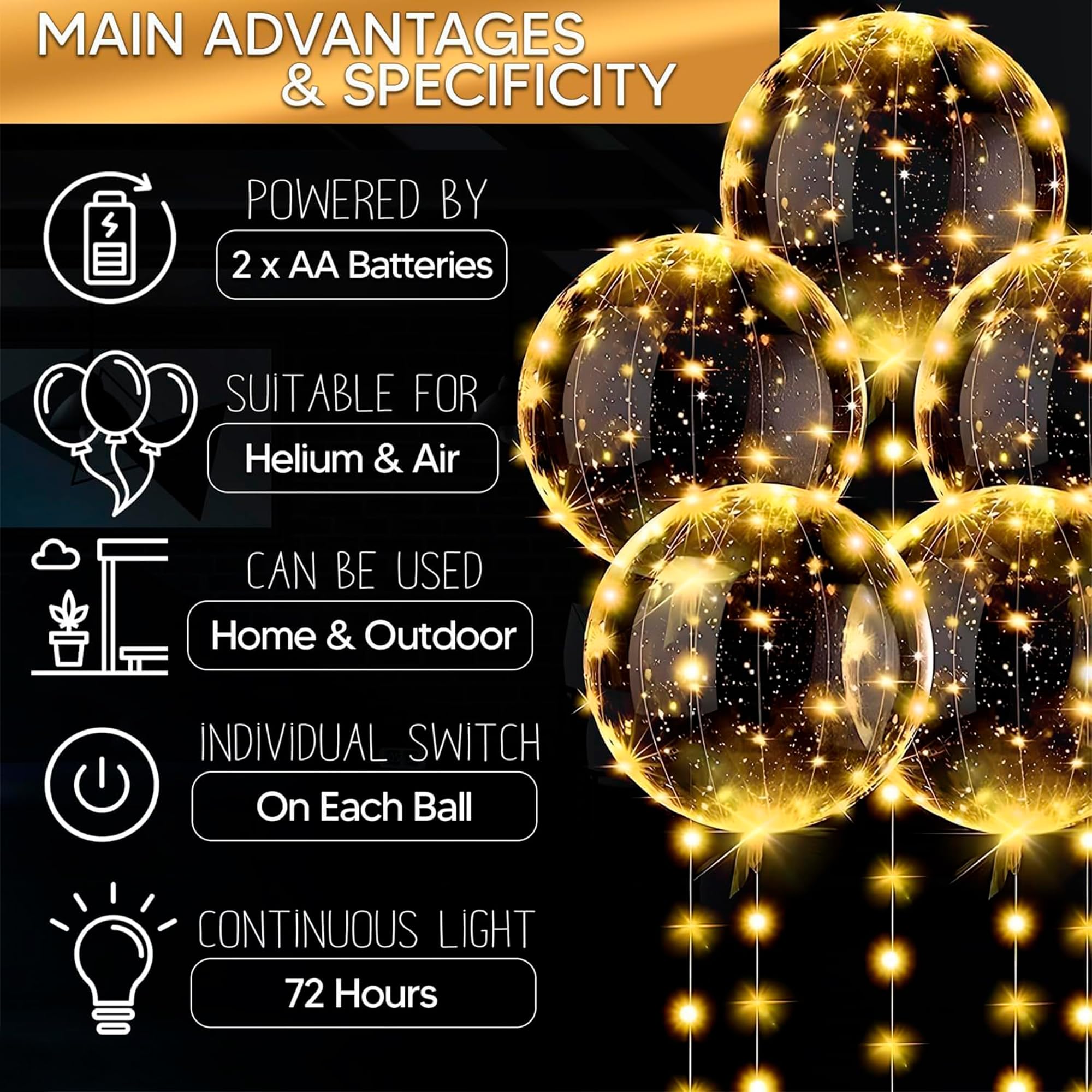 Tesorrio durable TPU balloons resist popping for long-lasting celebrations