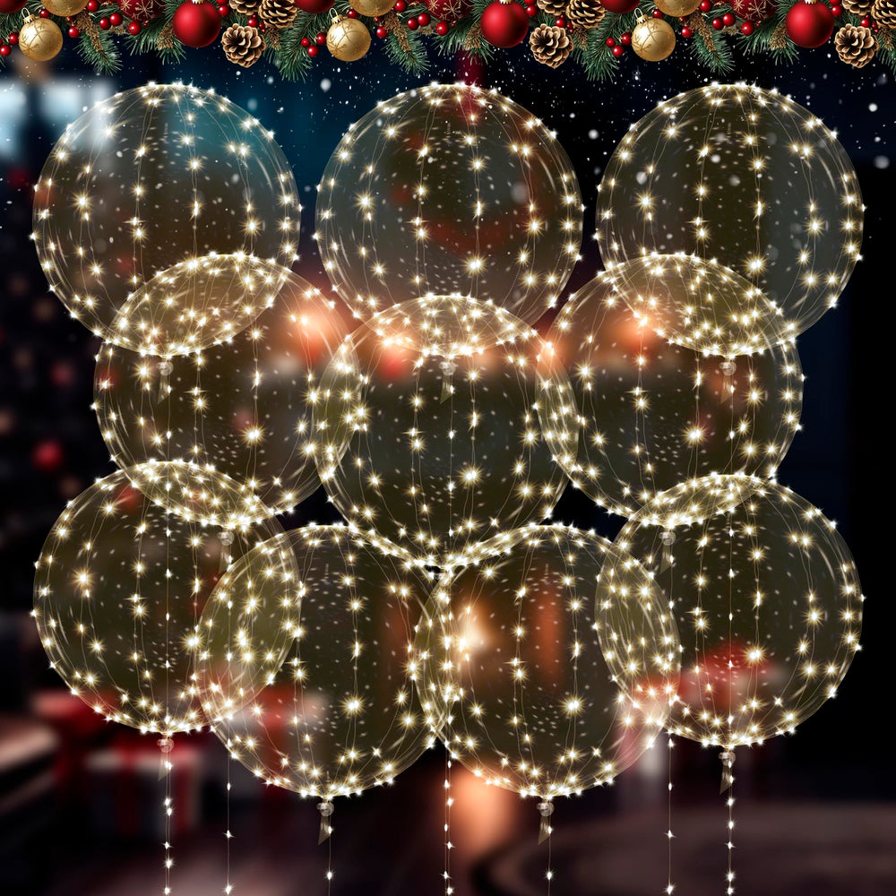 Tesorrio LED light up balloons glow, 20-inch centerpiece glow for Valentine celebrations