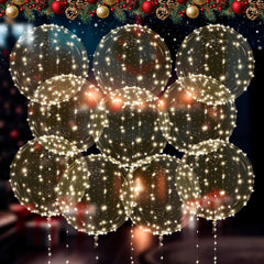 Tesorrio LED light up balloons glow, 20-inch centerpiece glow for Valentine celebrations