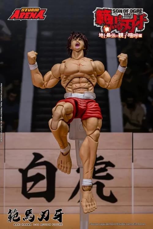 Testbrands Storm Arena Baki Hanma 1/12 figure close-up eyes for authentic detail