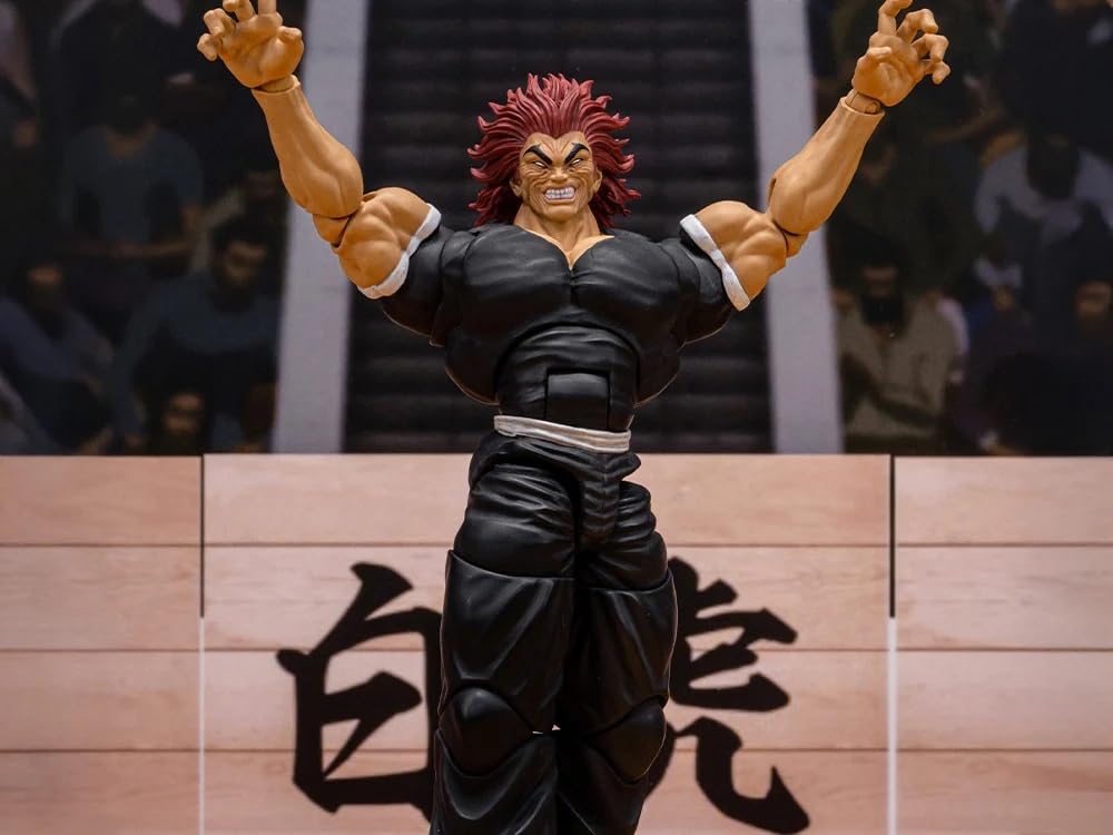 Testbrands Storm Arena Yujiro Hanma 1/12 figure front view for dynamic display