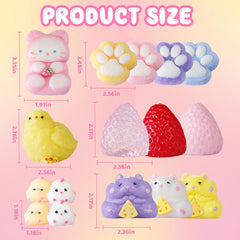 TETEMUN five-chick family squishies offer cute visual appeal during study breaks.