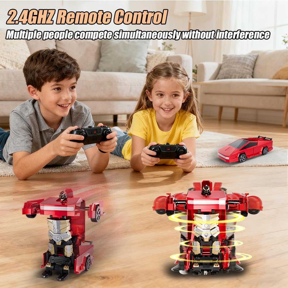 Tetesese one-button transformation simplifies switch between car and robot.
