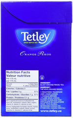 Tetley Orange Pekoe Tea tin canister keeps freshness longer.