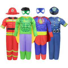 Teuevayl dress-up accessories with masks and hats enhance character themes