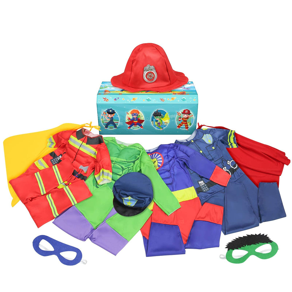 Teuevayl fireman costume for kids sparks heroic imagination during playtime