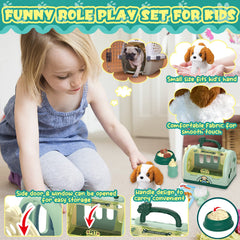 TEUVO Play Set feeding bowls for mealtime role play with tidy setup.