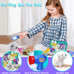 TEUVO Pet Care Play Set pet case keeps accessories organized for pretend play
