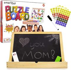Tevelo XL magnetic whiteboard surface showcasing alphabet magnets