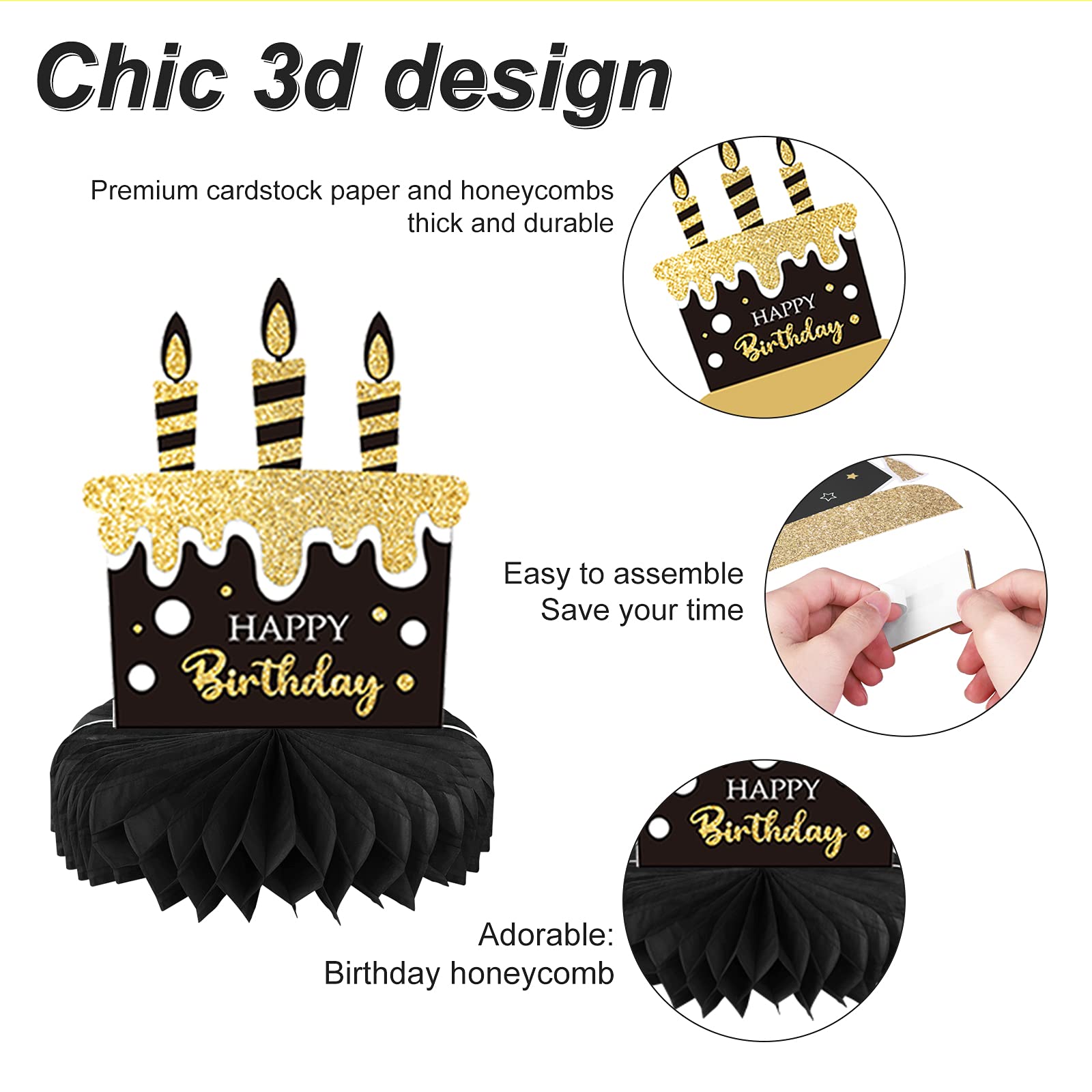 Tevxj 21st honeycomb balloons centerpiece adds celebratory vibe to party tables