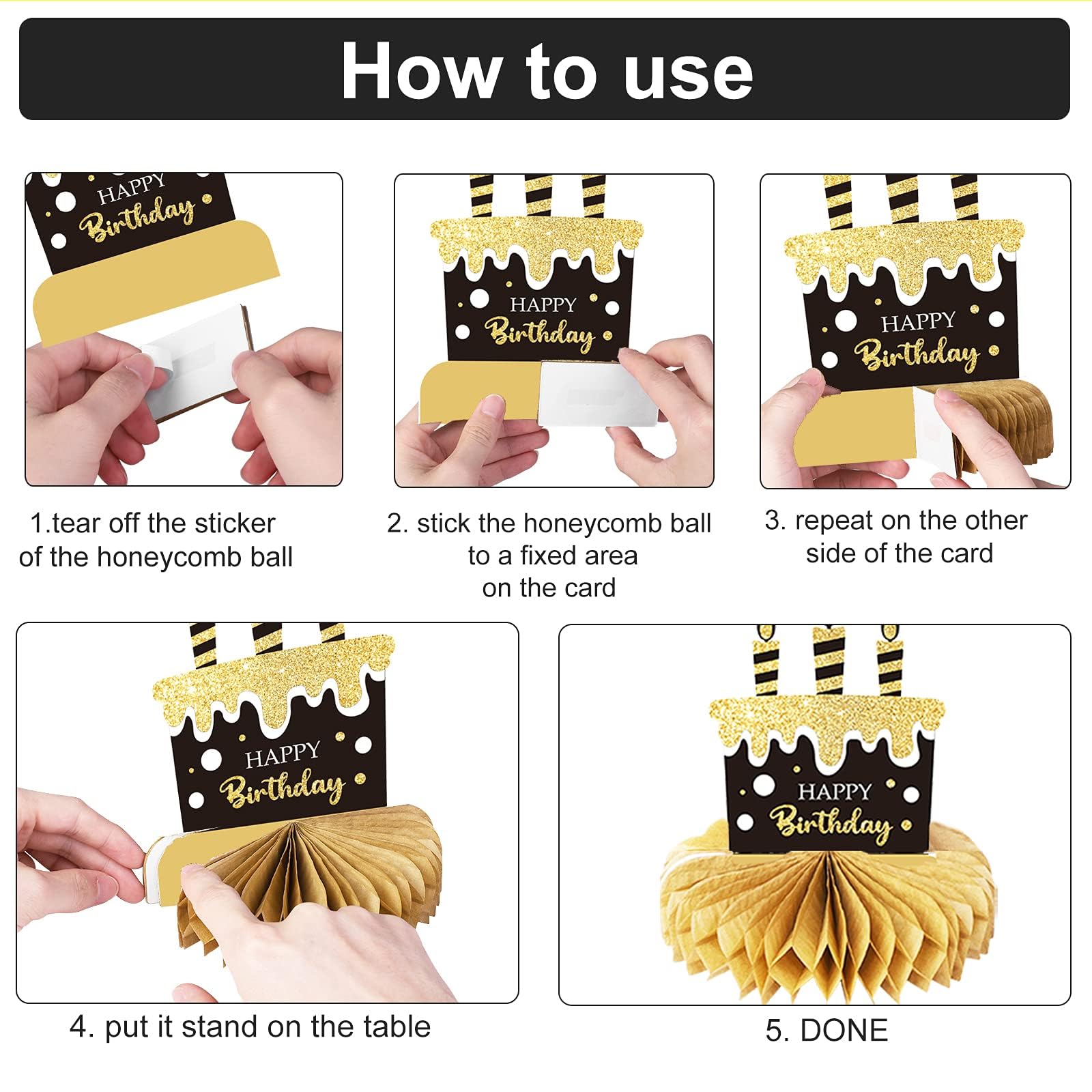 Tevxj 70th birthday table topper gold black design enhances party ambience.