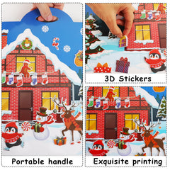 Tevxj Christmas window clings provide reusable decor for classrooms and homes.