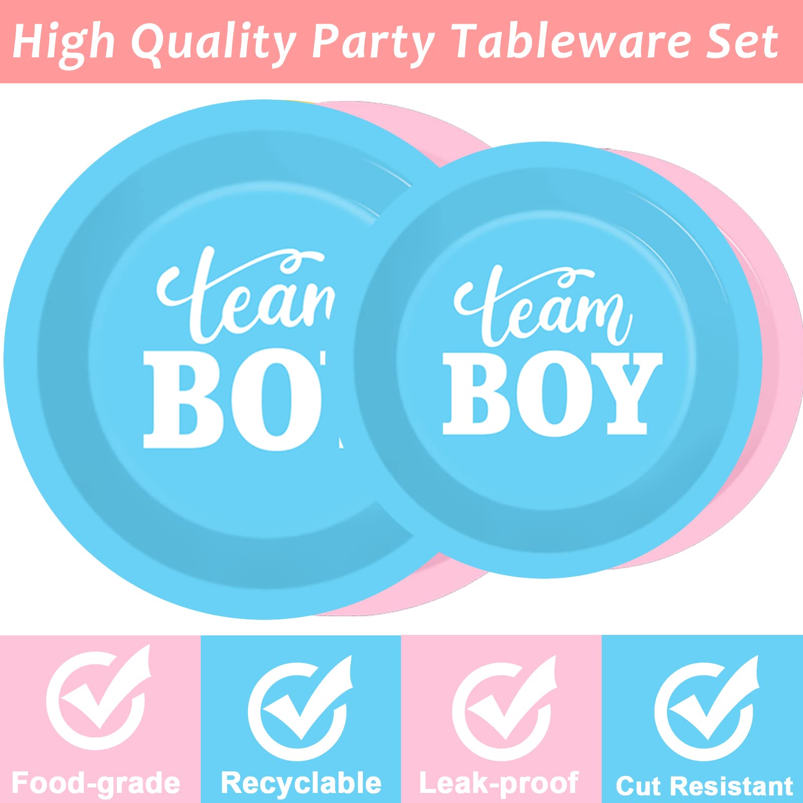 Tevxj gender reveal two-colors-pattern for vibrant party decor