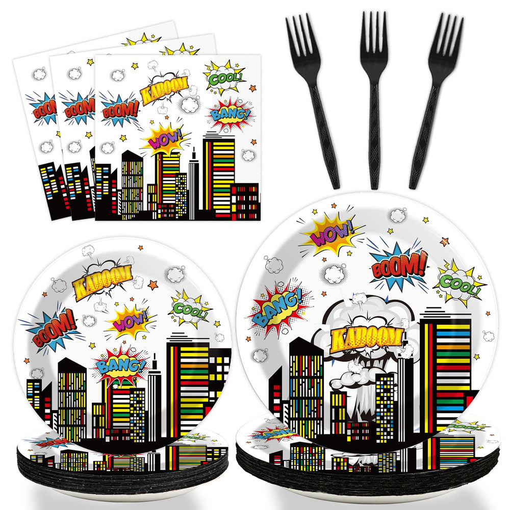 Tevxj hero plates 9-inch with vibrant design for main courses at celebrations.