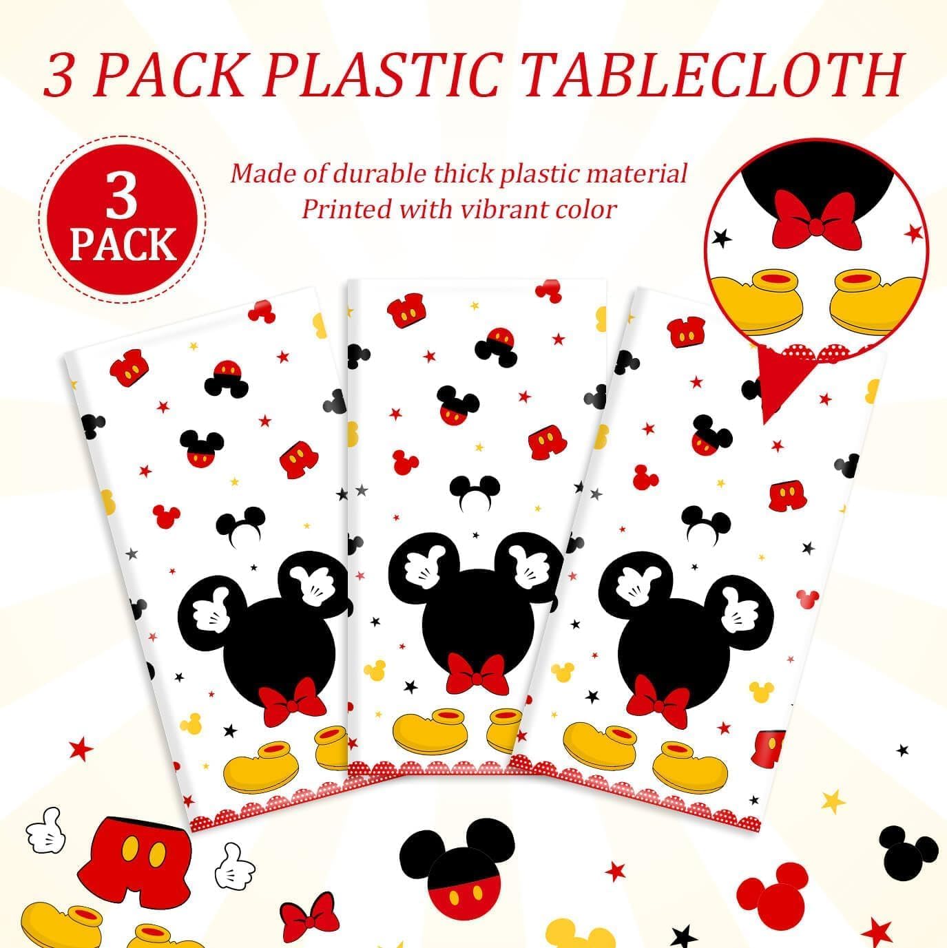 Tewess mouse-design table cover protects surfaces during meals.