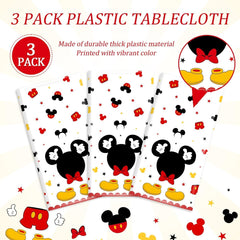 Tewess mouse-design table cover protects surfaces during meals.
